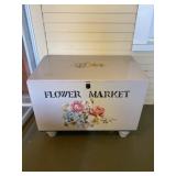 Wooden flower market box