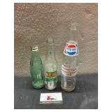 Vintage glass bottles