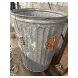 Galvanized garbage can- no lid