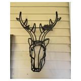 Metal deer wall decor