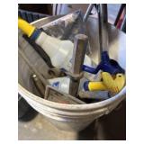 Bucket of tools and misc