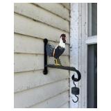 Cast-iron rooster hanger