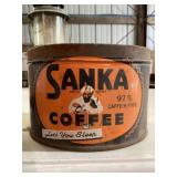 Vintage Sanka Coffee Tin