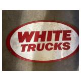 White Trucks Sign