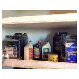 Shelf of Misc Oil