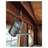 Galvanized watering can