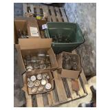 Large lot of canning jars, miscellaneous jars