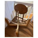 Folding wood tray and stand
