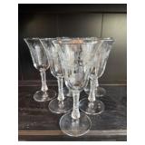 Etched stemware