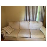 Cream cloth sofa