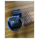 Stock pot, cooler, baskets