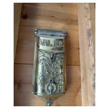 Brass mail box