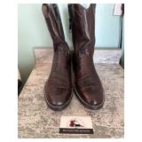 Blizzard print roper heel boots. Size unknown,