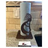 Southwestern metal paper towel holder