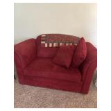 Over sized red chair - pet friendly