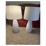 Modern white table lamps