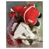 Totes of Christmas decor