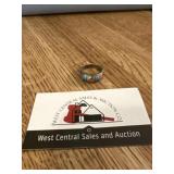 Turquoise ring marked Sterling