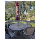 Heavy outdoor patio table and chairs