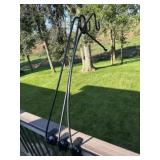 Deco railing hanging basket holders and flag pole