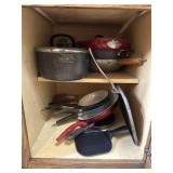 Skillets, pots and pans