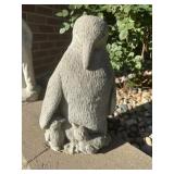 Cement garden decor penguin