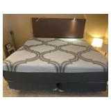 King sized bed with frame