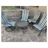 Small patio table with chairs
