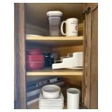 Dishes, cabinet organizers, miscellaneous