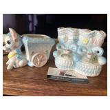 MCM ceramic baby planters