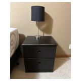 Bed side drawers with lamp