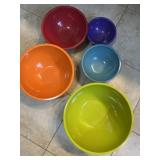 Food colored nesting mixing bowls