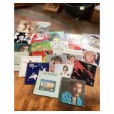 Box of vinyl records