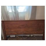Bed frame with headboard and footboard