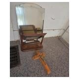 Mirrors and vintage wooden cross