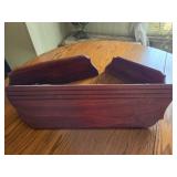 3 wooden wall hangings, shelves