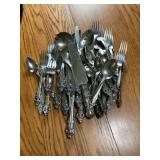 Silver plated flatware