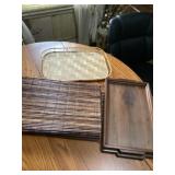 Assorted placemats and serving trays