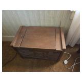 Wooden toy chest, clothes hamper