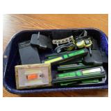 Small AM/FM radio and flashlights