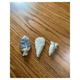 Stone Indian arrowheads