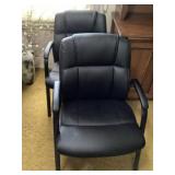 Black office chairs