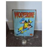 Metal wolverine sign and decor