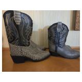 2 pair of youth cowboy boots