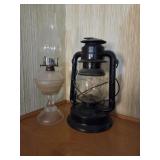 2 oil lamps
