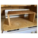 Wood stove cover and shelf