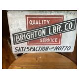 Brighton lumber co sign