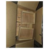 Box of wooden trays