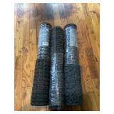 3 textured doormats