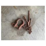 Chain binders and hitch